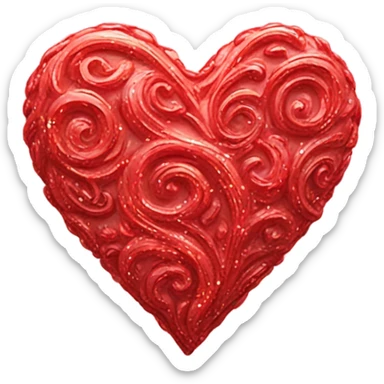 Heart heart sticker