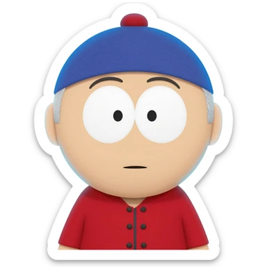 Gentle Authority is the name cartman from south park glowing with blue flames behind him sticker