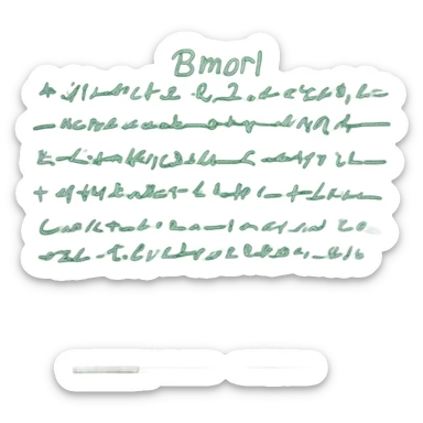 green  Board with chalk writing sticker