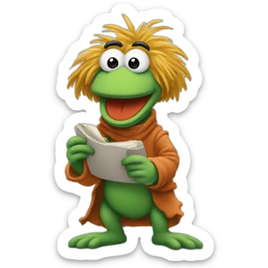 FRAGGLE chatting un WhatsApp  sticker