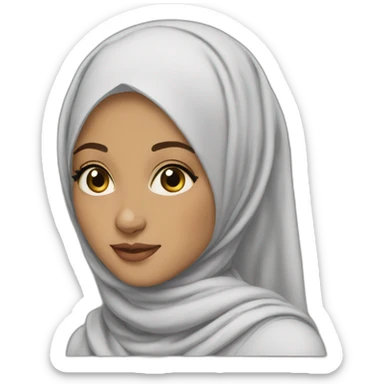 The most beautiful hijabi girl  sticker