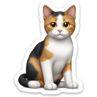 Tricolor Cat sticker