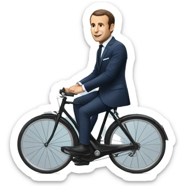 macron a velo sticker