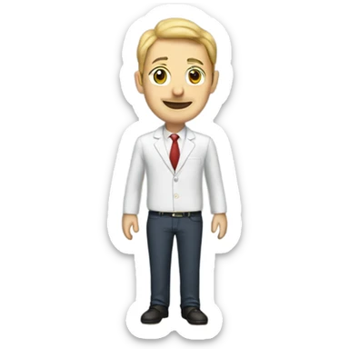 Teacher full body made of cheese sticker