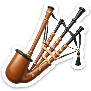 Scottish bagpipes sticker