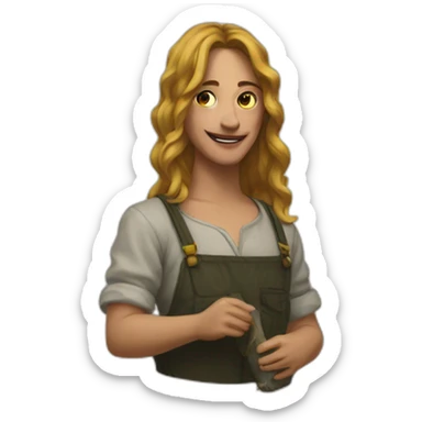 cuadro de pintura sticker