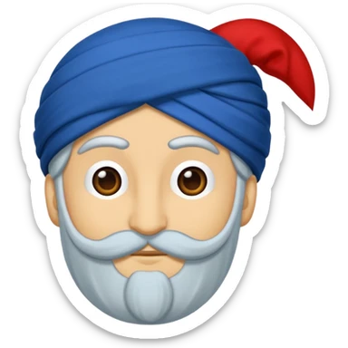 Yuvarlak bir mavi tik emojisi sticker