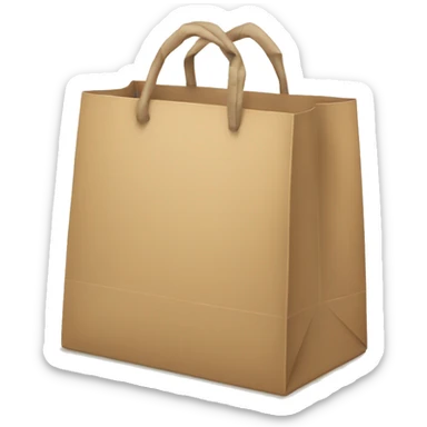 Shopping bag sticker
