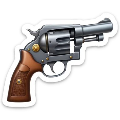 old revolver sticker
