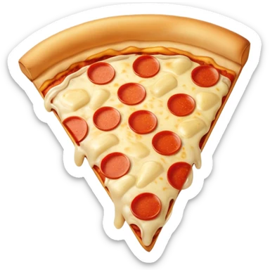 French fries with a pizza sticker