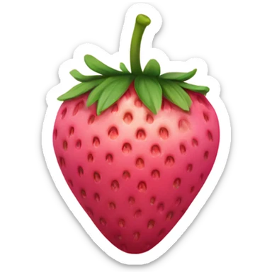 pink strawberry  sticker