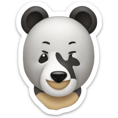 🐼 mixed with 😪 sticker