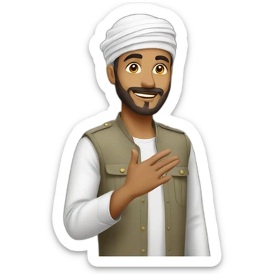 Salute muslim sticker