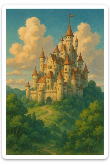 castle fairy tales sticker