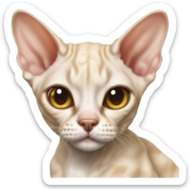 Devon rex grex sticker