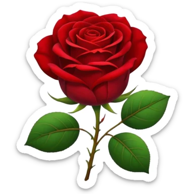 Bible rose sticker