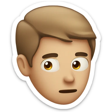 Sleep deprive face sticker