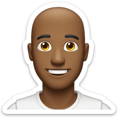 hombre dando la bienvenida con brazos abiertos sticker