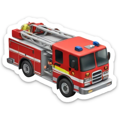 fire engine car sticker