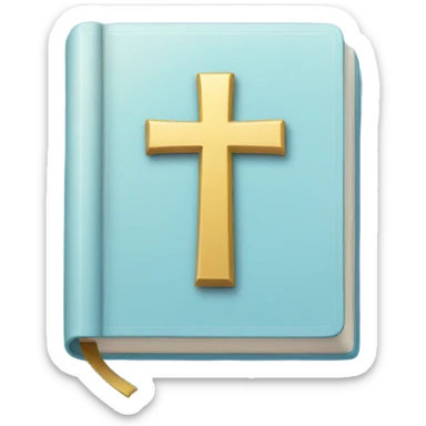 Light blue Holy Bible sticker