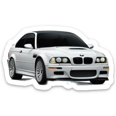 BMW M3 front view sticker
