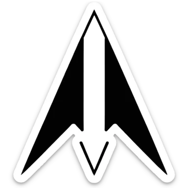 A black line down the middle on side white another side is black sticker