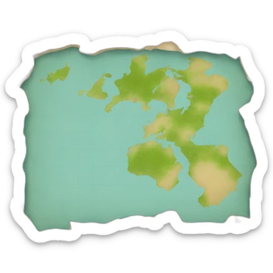 Carte France World map sticker