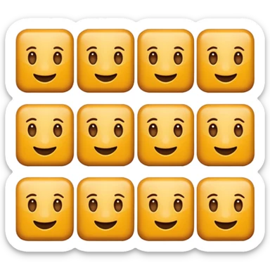 Crea una línea de cuadros como este "🟫🟫🟫🟫🟫🟫🟫🟫🟫" sticker