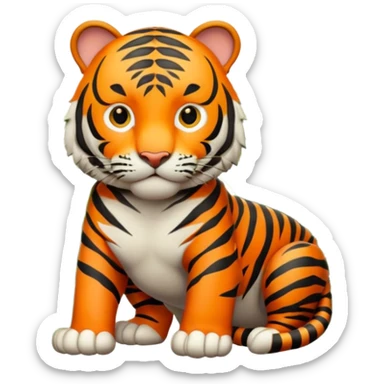 jungle wtiger sticker