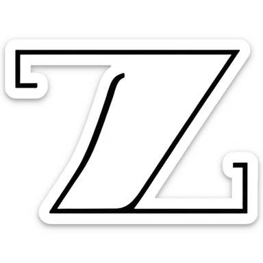 hands in the shape of the letter Z sticker