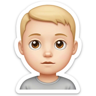 Kid with small body and big head sticker