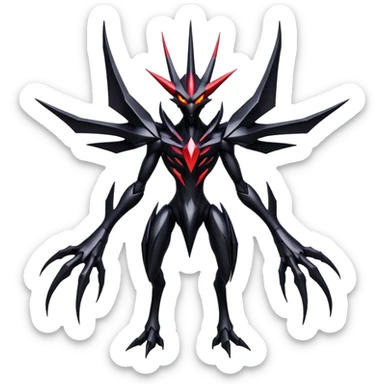 Shiny Dark Exotic Darkrai-Necrozma-Scizor-Hybrid-Creature sticker