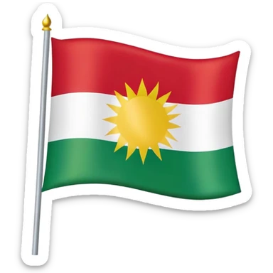 Kurdistan flag sticker