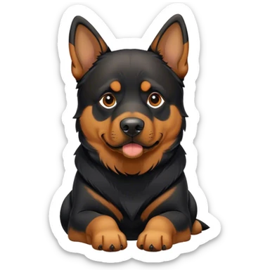 Rottweiler/German Shepard mix. sticker