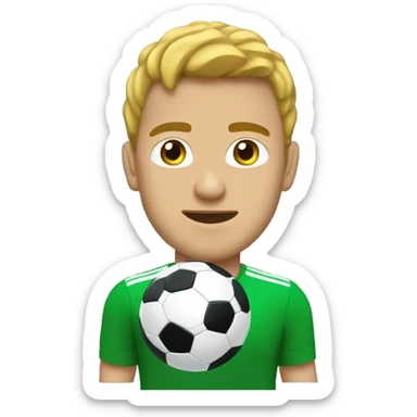 Persona jugando fútbol  sticker