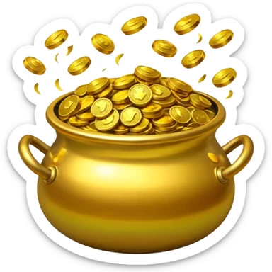pot of gold sticker