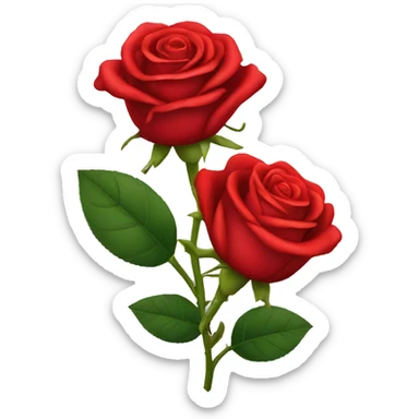 red roses sticker