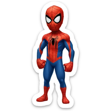 spiderman posando sticker