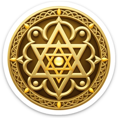 tetragrammaton glowing spiritual symbol emoji sticker