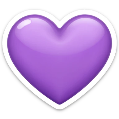 Coeur violet sticker