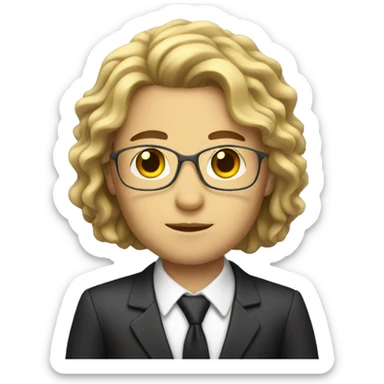 Prosecutor with long hair sticker