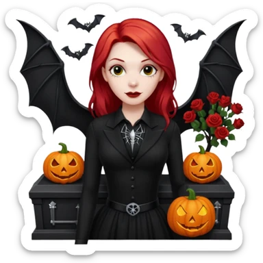 Chris motionless  🕸🦇🎃🥀⚰️🖤🪦🎶🎤👩‍🦰 sticker