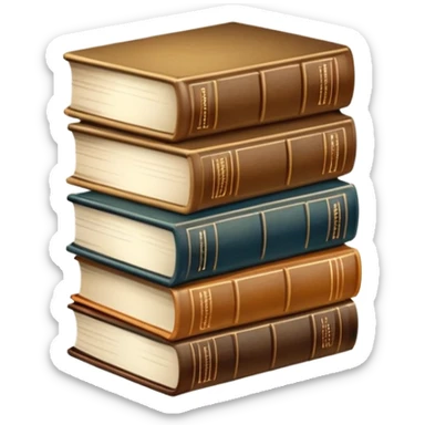 Aesthetic beige books  sticker