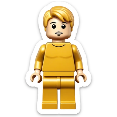 lego homme doré sticker