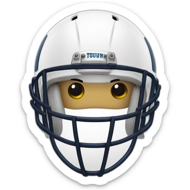 Footballhelm mit Auge sticker