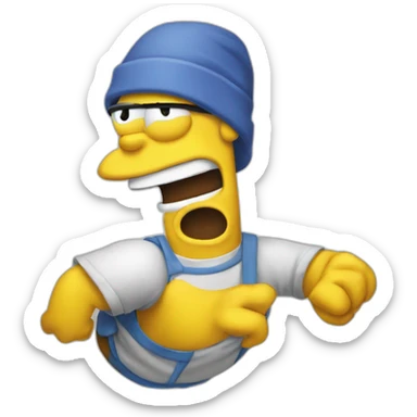 Homer faisant un pouce en l'air sticker