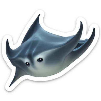 Manta-ray sticker