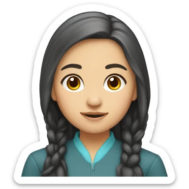 Kazakh university girl sticker