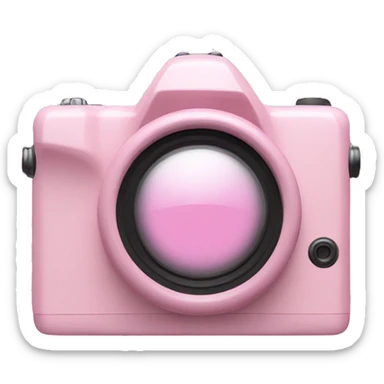 Baby pink digital camera  sticker
