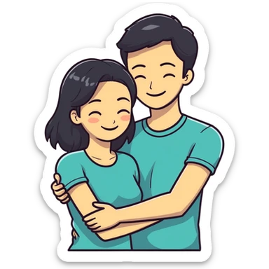 Couple sticker
